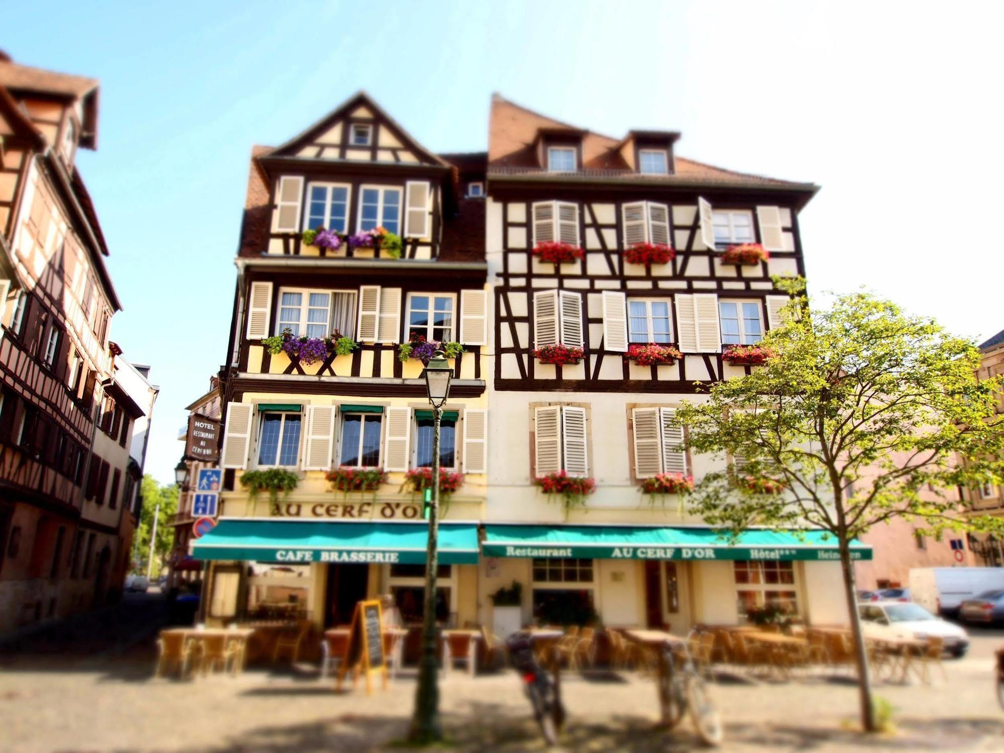 Hotel Restaurant Au Cerf D'Or Strasbourg Exterior foto